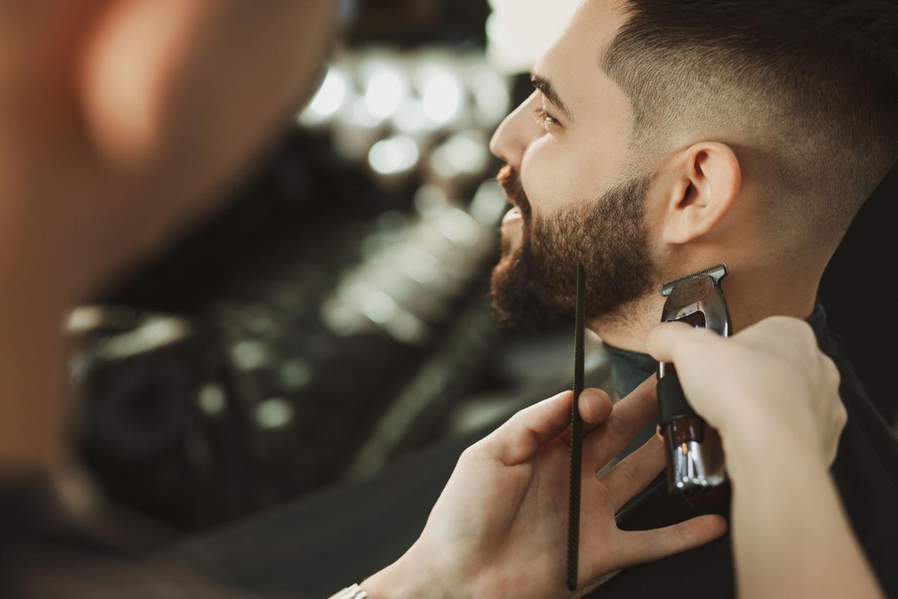 skin fade & beard styling